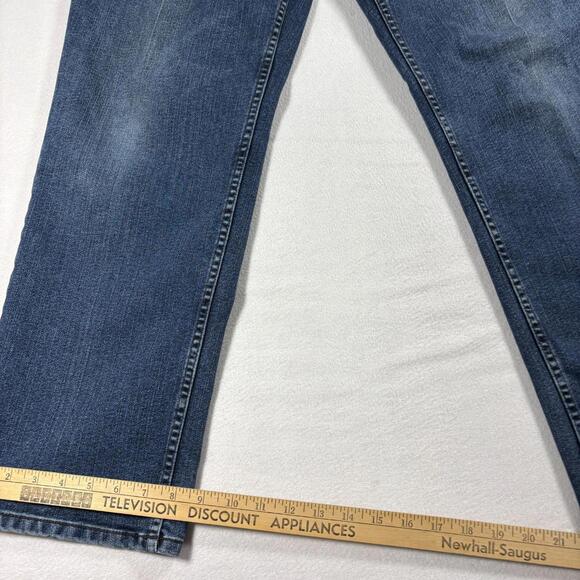 Jos A Bank Travelers Collection Jeans Mens 38x30 Tailored Fit Dark Wash Vintage - Picture 5 of 9